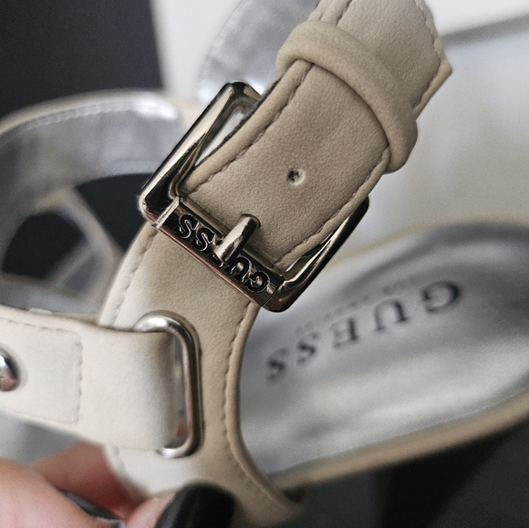 Guess Beige Suede Heels - Picture 3 of 7